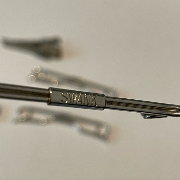 VINTAGE SWANK TIE BAR CLIPS Pat. NO. 75818 Silver/Gold Tone Lot Of 5ea - Picture 8 of 9